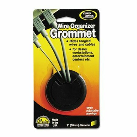 MASTER MFG CO Cord Away, GROMMET, ADJUSTABLE, 2in DIAMETER, BLACK 00201